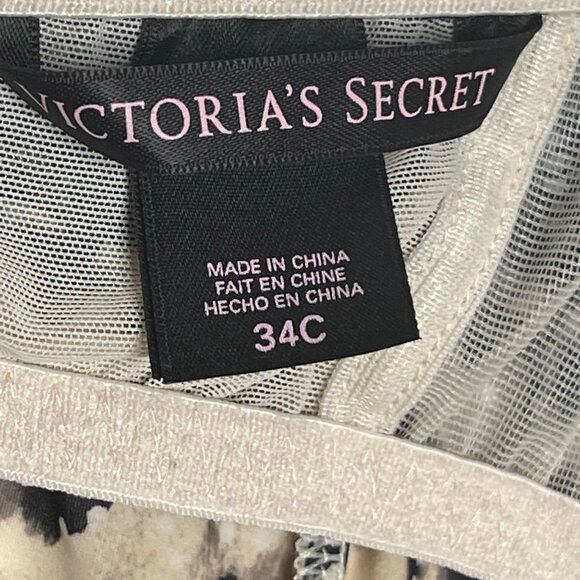 Victoria's Secret Cami Slip Dress Nightie Leopard Print Size 34C - Picture 13 of 16